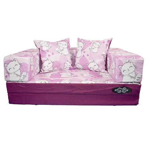 Berry Baby DIAMOND szivacs kanapéágy gyerek méretben: orchidea rózsaszín Sweet Kitty 2