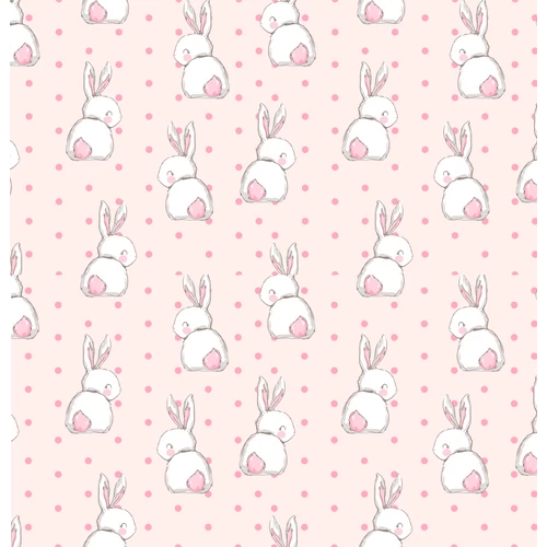 Berry Baby DIAMOND szivacs kanapéágy gyerek méretben: rózsaszín Sweet Bunny nyuszis 2