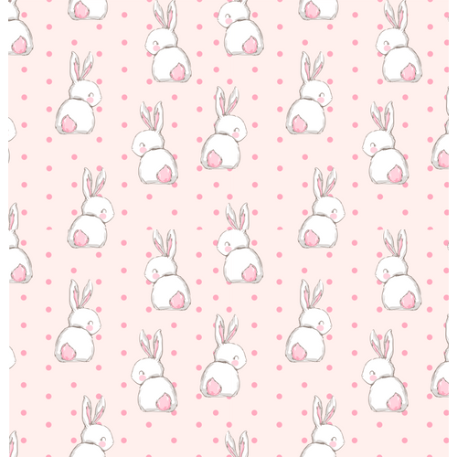 Berry Baby DIAMOND szivacs kanapéágy felnőtt méretben:  rózsaszín Sweet Bunny nyuszis 2