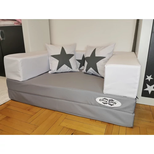 Berry Baby WEXTRA szivacs kanapéágy, felnőtt méretben 140x200 cm: STARS Wextra csillagos, DUPLA KARFÁVAL, 2 db ajándék díszpárnával KÉSZLETRŐL