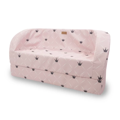 Babakanapé  - Birdie - Diamond rózsaszín Chesterfield - kihajtható