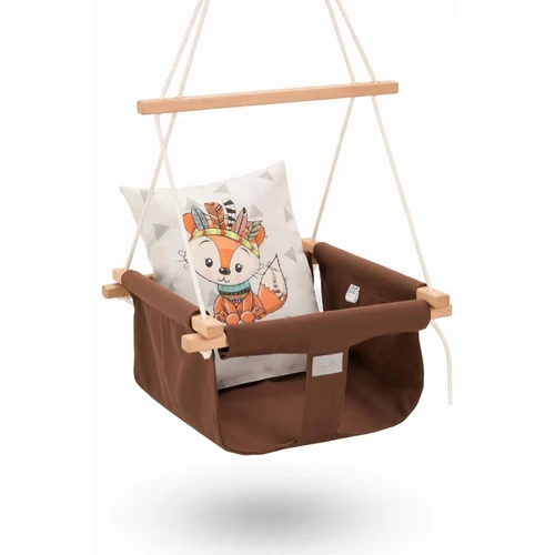 Ugráló rugós hinta a Berry Baby-től - barna rókás