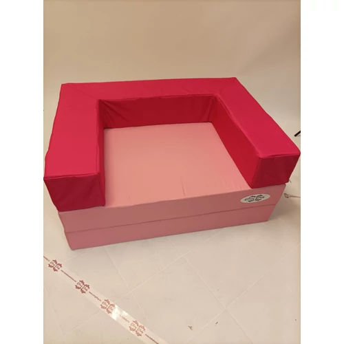 Szivacs kanapéágy - Wextra gyerek méret 15 cm vastag lapokkal - puncs lapok - fuchsia karfa + lila színű plusz karfahuzat AJÁNDÉKBA