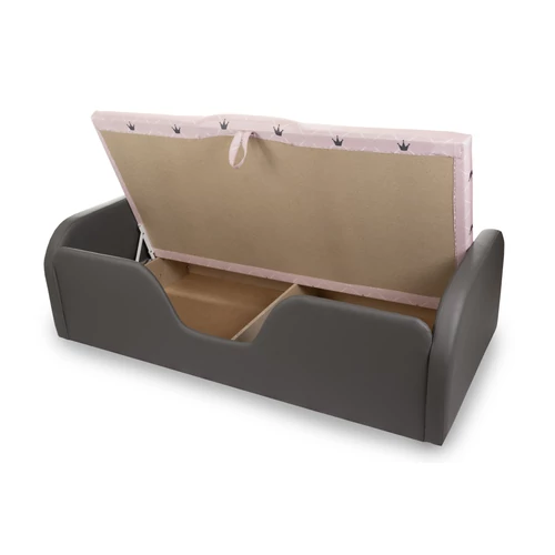 Celebrity gyerekágy - kavics szürke eco - rózsaszín Chesterfield