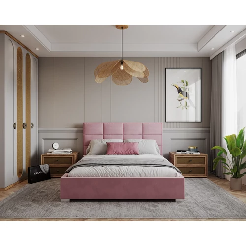 Kárpitozott franciaágy - Apollo - Paris pink