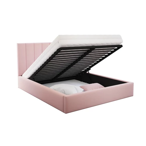 Kárpitozott franciaágy keret - COLORADO - Paris pink