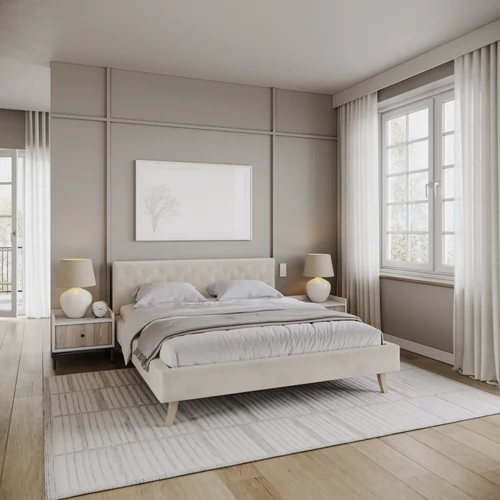 Kárpitozott franciaágy keret - KALIFORNIA - Paris krém