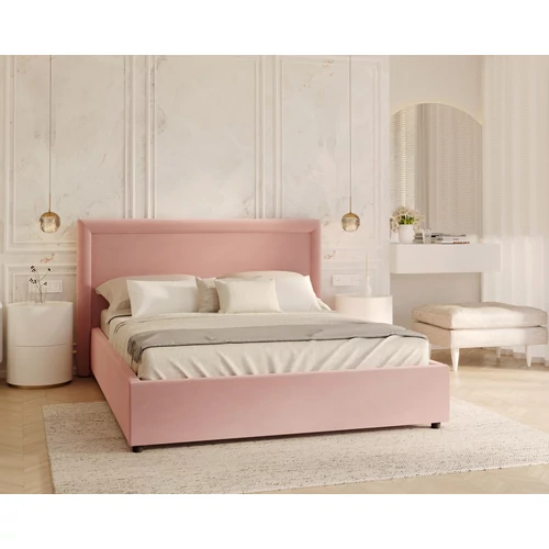 Kárpitozott franciaágy keret - NOBILE - Paris pink