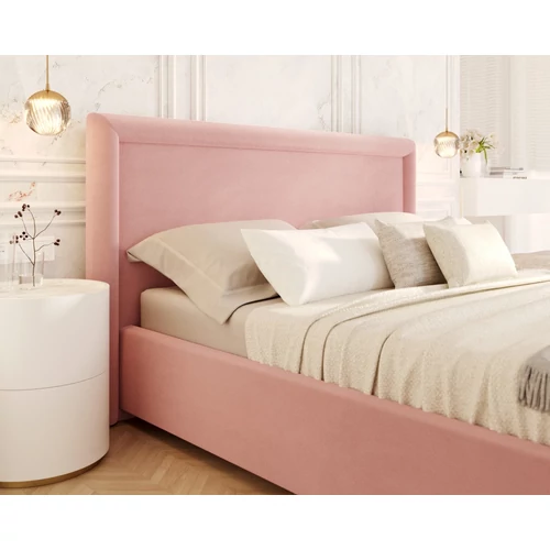 Kárpitozott franciaágy keret - NOBILE - Paris pink