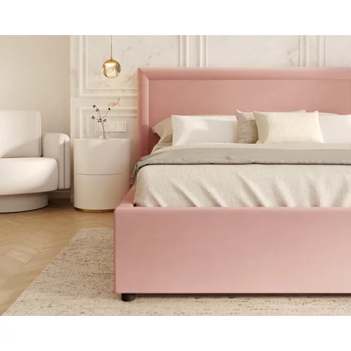 Kárpitozott franciaágy keret - NOBILE - Paris pink