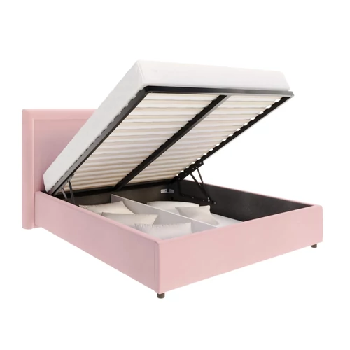Kárpitozott franciaágy keret - NOBILE - Paris pink