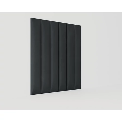 a képen 6 db 70x10 cm-es fekete falpanel látható