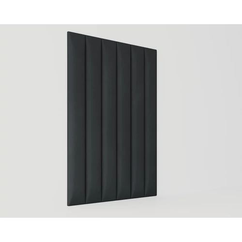 a képen 6 db 90x10 cm-es fekete falpanel látható