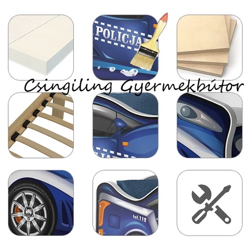 Gyerekágy - autó formájú Cars I. - 02