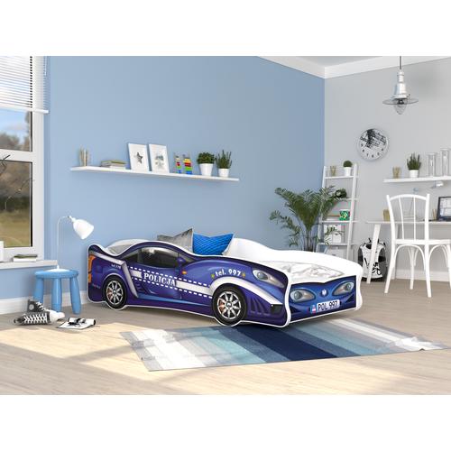 Autó formájú gyerekágy - Cars I. - 80x160 cm-es méretben - 11-es kék