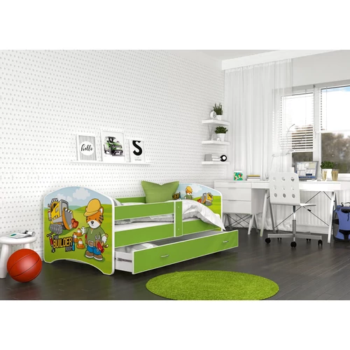 Ágyneműtartós gyerekágy ágyráccsal - 4 méretben - Cool Beds - 35L Builder szerelő
