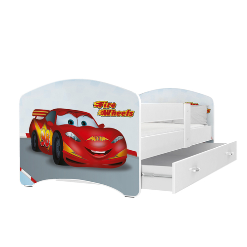 COOL BEDS ágyneműtartós gyerekágy - 4 méretben: 43 Fire Wheels VERDÁK JELLEGŰ 4