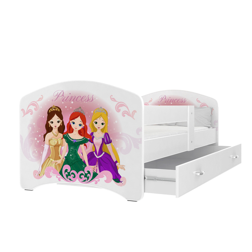 COOL BEDS ágyneműtartós gyerekágy - 4 méretben: 45L Hercegnős 2