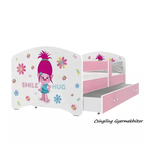 Gyerekágy ágyneműtartóval - Cool Beds 90x180 cm - 48 Smile Hug