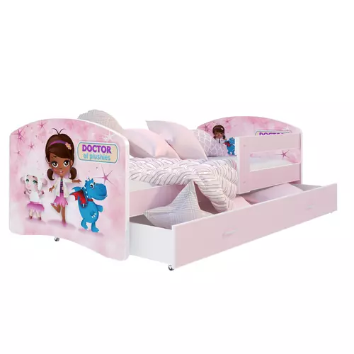 Gyerekágy ágyneműtartóval - Cool Beds 80x160 cm - 50L Doctor of Plushies