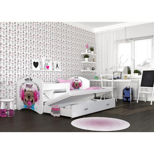 Ágyneműtartós és pótágyas gyerekágy - Cool Beds - kutyás
