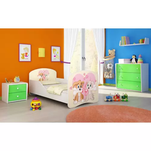 Gyerekágy leesésgátlóval és ágyráccsal 80x160 cm- Dream - kuytusok