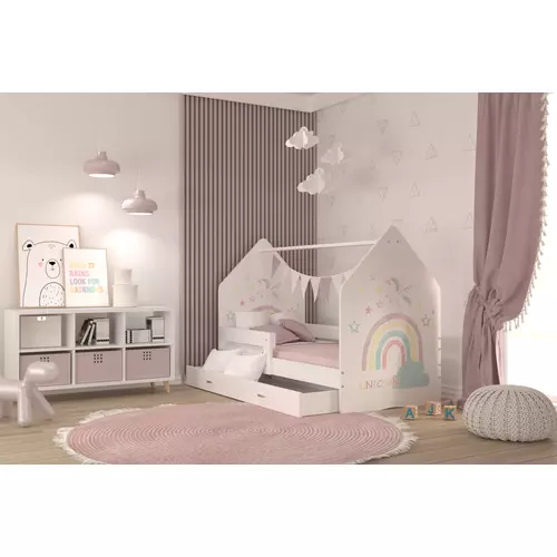 Házikó gyerekágy - Daisy Domek N 80x160 cm - Rainbow