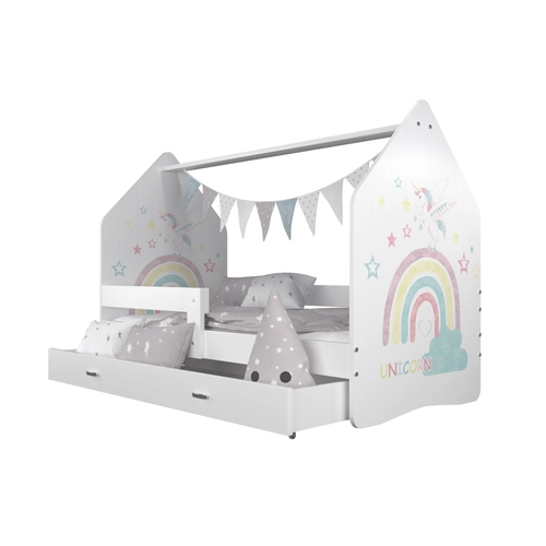 Házikó gyerekágy - Daisy Domek N 80x160 cm - Rainbow