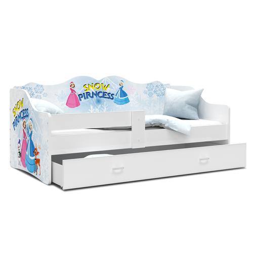 NELI leesésgátlós gyerekágy ágyneműtartóval: Snow Princess 2
