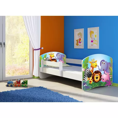 Leesésgátlós gyerekágy - Sweet Dream 70x140 cm - 01 Zoo matraccal