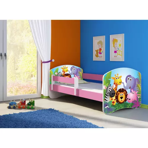 Leesésgátlós gyerekágy - Sweet Dream 70x140 cm - 01 Zoo matraccal