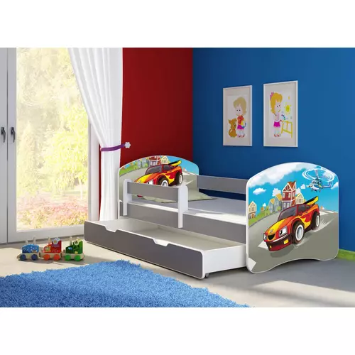 Leesésgátlós gyerekágy - Sweet Dream 70x140 cm - 03 Racing car matraccal