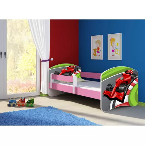 Leesésgátlós gyerekágy - Sweet Dream 80x160 cm - 06 Formula1 matraccal