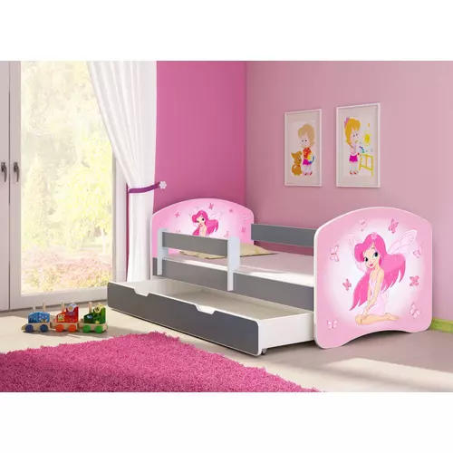 Leesésgátlós gyerekágy - Sweet Dream 70x140 cm - 07 Pink fairy matraccal