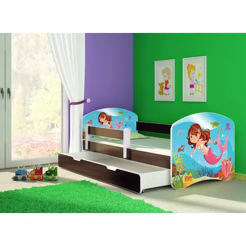 Leesésgátlós gyerekágy - Sweet Dream 80x160 cm - 09 Mermaid matraccal