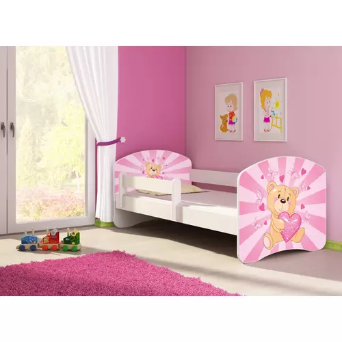 SWEET DREAM leesésgátlós gyerekágy - 3 méretben: 10 Pink teddy bear RÓZSASZÍN TEDDY MACI 2