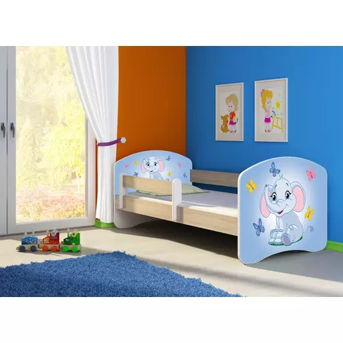 Leesésgátlós gyerekágy - Sweet Dream 80x180 cm - 26 Blue Elephant matraccal