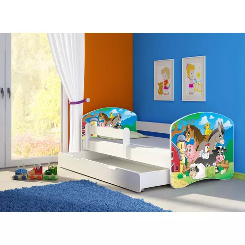 Leesésgátlós gyerekágy - Sweet Dream 80x160 cm - 33 Farm matraccal