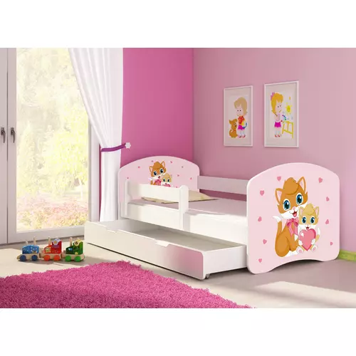 Leesésgátlós gyerekágy - Sweet Dream 80x180 cm - 32 Kitties matraccal