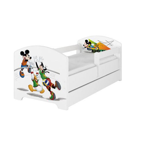 Ágyneműtartós gyerekágy ágyráccsal - Disney Oscar - Mickey Volleyball