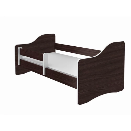 Leesésgátlós gyerekágy matraccal - Sweet Happy - wenge