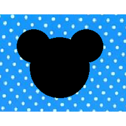 Falvédő gyerekszobába 140x60 cm: Sunshine türkizkék pöttyös Mickey