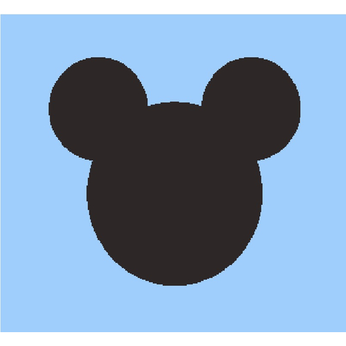 Falvédő gyerekszobába 140x60 cm: Sunshine világoskék Mickey