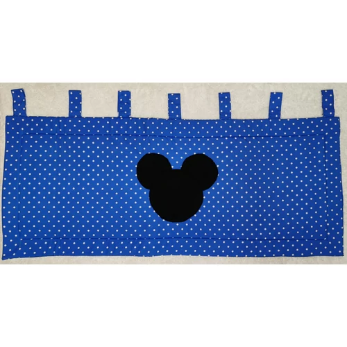 Prémium falvédő gyerekszobákba - kék pöttyös Mickey