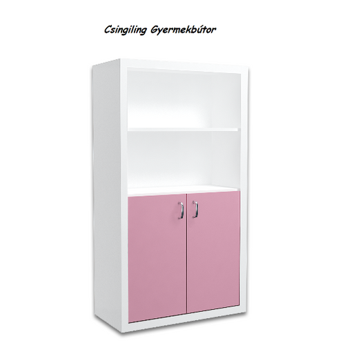 Kétajtós álló szekrény gyerekszobába és babaszobába - rózsaszín