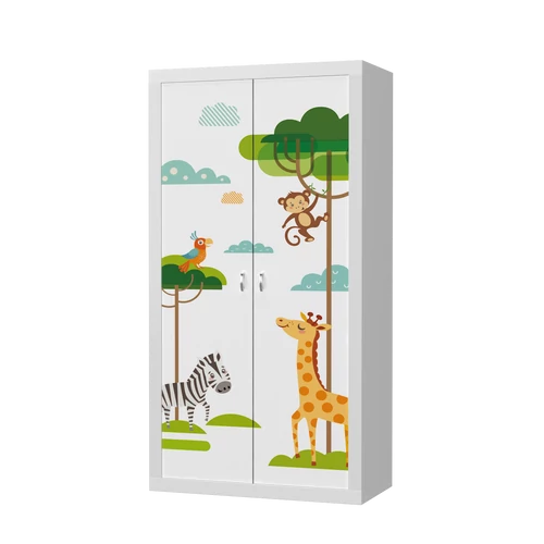 Gardróbszekrény gyerekszobába és babaszobába - szafari állatos