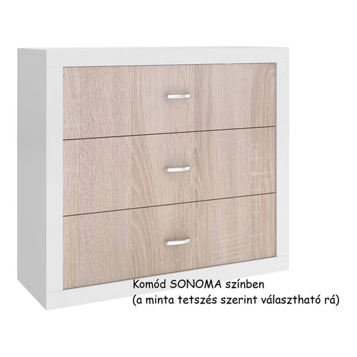 Komód gyerekszobába és babaszobába - fenyő színű