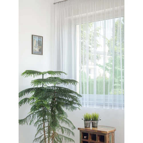 Függöny ráncolószalaggal - Antonia fehér - 300x175 cm