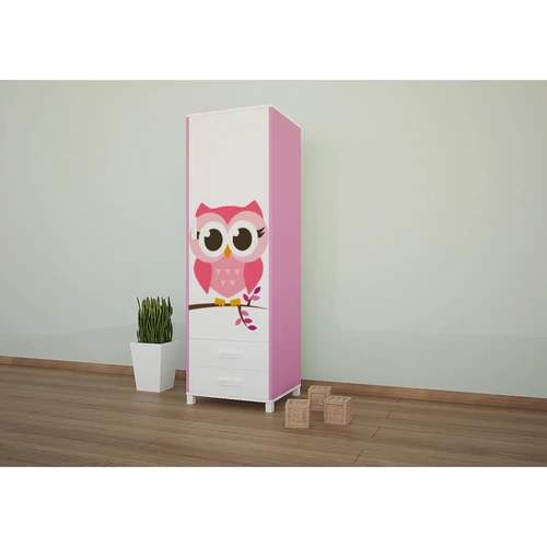 Gardróbszekrény gyerekszobákba SZ04 - Animals baglyos
