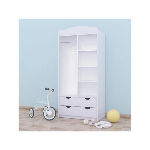 Classic gardrób gyerekszobába - SZ06 - fehér